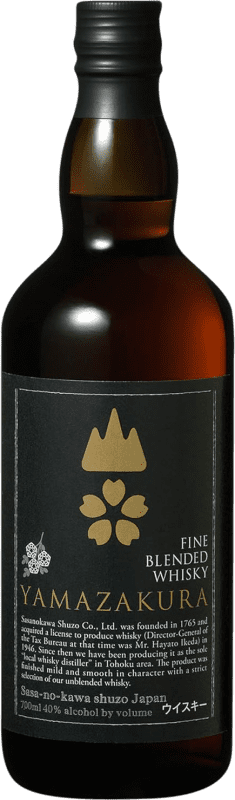 82,95 € Envío gratis | Whisky Blended Sasa-no-kawa Shuzo Yamazakura Black Label Edition Japón Botella 70 cl