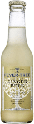 8,95 € Envio grátis | Caixa de 4 unidades Refrescos e Mixers Fever-Tree Ginger Beer Reino Unido Garrafa Pequena 20 cl