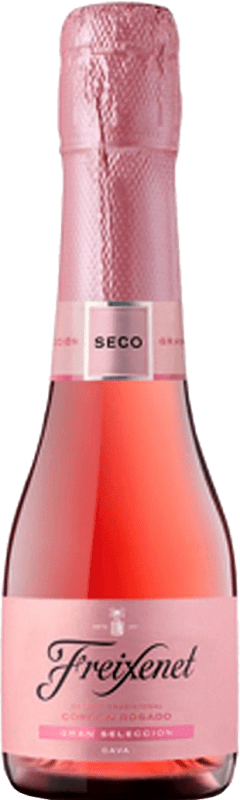 37,95 € 送料無料 | 3個入りボックス ロゼのスパークリングワイン Freixenet Rosé — ロゼ D.O. Cava スペイン Garnacha — グルナッシュ, Trepat — トレパット 小瓶 20 cl