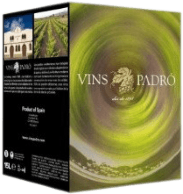 43,95 € Spedizione Gratuita | Vino Bianco Padró Catalogna Spagna Bag in Box 15 L