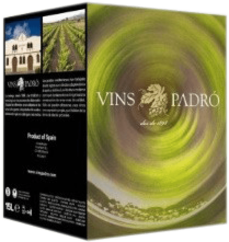 43,95 € Free Shipping | White wine Padró Blanco Catalonia Spain Bag in Box 15 L