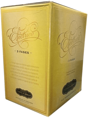 86,95 € Envío gratis | Vino generoso Toro Albalá Fino Eléctrico 3 Fases sin Filtrar D.O. Montilla-Moriles España Palomino Fino Bag in Box 15 L