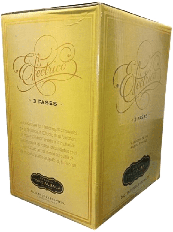 86,95 € 免费送货 | 强化酒 Toro Albalá Fino Eléctrico 3 Fases sin Filtrar D.O. Montilla-Moriles 西班牙 Bag in Box 15 L