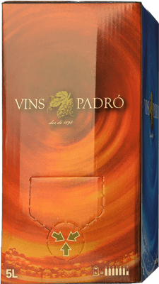 16,95 € Envio grátis | Vinho Rosé Padró Espanha Bag in Box 5 L