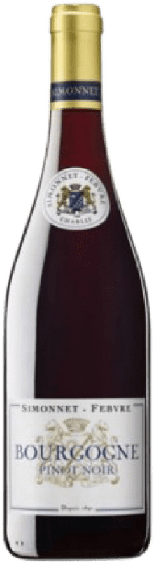 24,95 € Envío gratis | Espumoso tinto Simonnet-Febvre A.O.C. Bourgogne Francia Pinot Negro Botella 75 cl