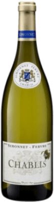 32,95 € Бесплатная доставка | Белое вино Simonnet-Febvre Bio A.O.C. Chablis Франция Chardonnay бутылка 75 cl