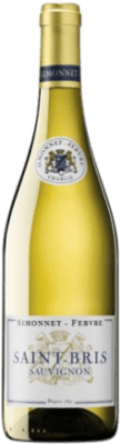 16,95 € Kostenloser Versand | Weißwein Simonnet-Febvre Saint-Bris A.O.C. Bourgogne Frankreich Sauvignon Weiß Flasche 75 cl
