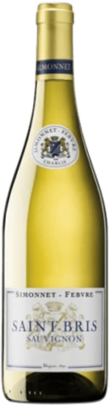 17,95 € Envio grátis | Vinho branco Simonnet-Febvre Saint-Bris A.O.C. Bourgogne França Sauvignon Branca Garrafa 75 cl