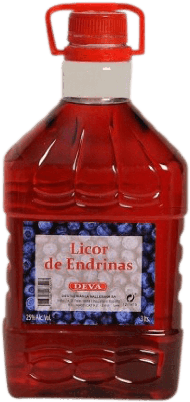 31,95 € Envío gratis | Licores DeVa Vallesana Cataluña España Garrafa 3 L Endrinas