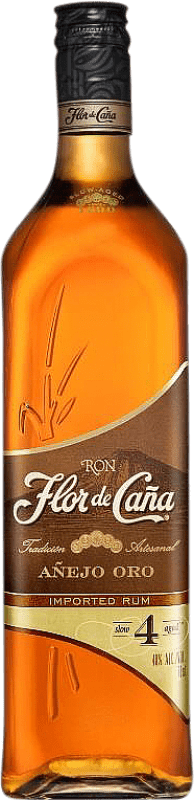 18,95 € Envio grátis | Rum Flor de Caña Nicarágua 4 Anos Garrafa 1 L