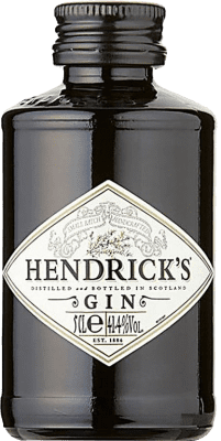 29,95 € Envío gratis | Caja de 6 unidades Ginebra Hendrick's Reino Unido Botellín Miniatura 5 cl