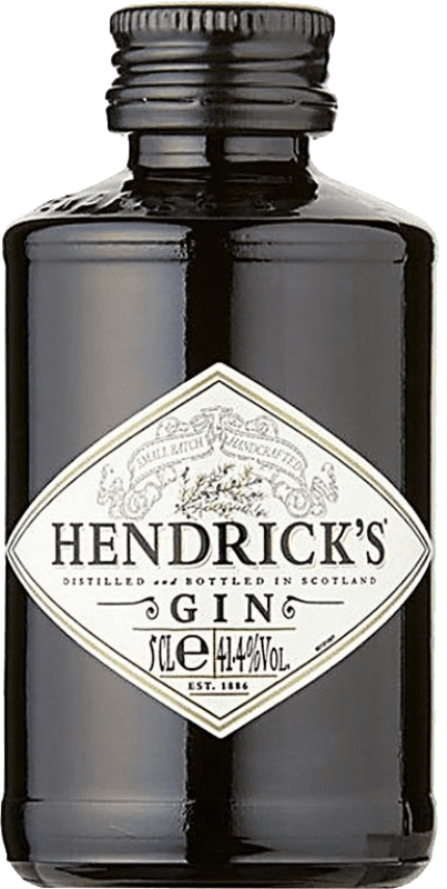 29,95 € Envío gratis | Caja de 6 unidades Ginebra Hendrick's Gin Reino Unido Botellín Miniatura 5 cl