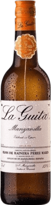 6,95 € Spedizione Gratuita | Vino Liquoroso Hijos de Rainera Pérez Marín La Guita D.O. Manzanilla-Sanlúcar de Barrameda Spagna Palomino Fino Mezza Bottiglia 37 cl