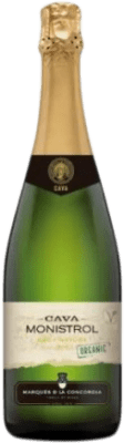 3,95 € Envio grátis | Espumante branco Marqués de Monistrol Orgànic Brut Nature D.O. Cava Espanha Macabeo, Xarel·lo, Parellada Garrafa 75 cl