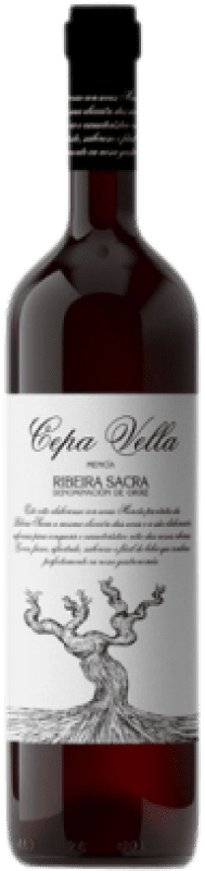 10,95 € Envio grátis | Espumante tinto Abadia da Cova Cepa Vella D.O. Ribeira Sacra Espanha Mencía Garrafa 75 cl