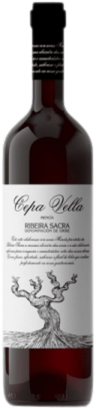 10,95 € Envío gratis | Espumoso tinto Abadia da Cova Cepa Vella D.O. Ribeira Sacra España Mencía Botella 75 cl