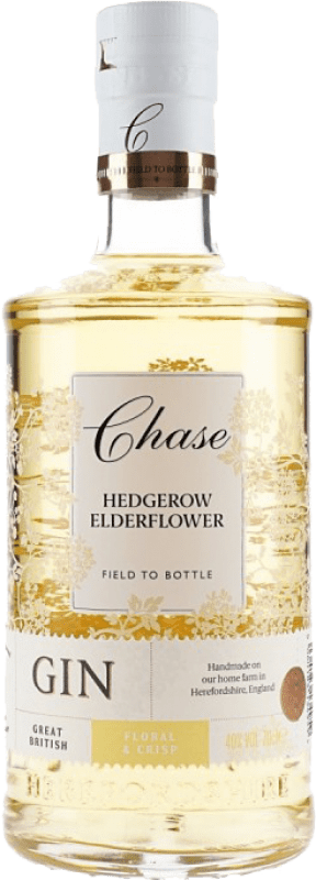 39,95 € Envío gratis | Ginebra William Chase Hedgerow Elderflower Reino Unido Botella 70 cl