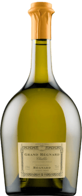 34,95 € Envio grátis | Vinho branco Régnard Grand Régnard A.O.C. Chablis França Chardonnay Meia Garrafa 37 cl