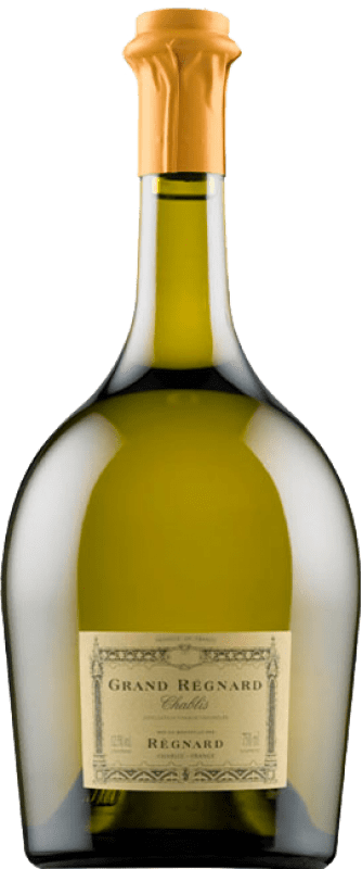 34,95 € Envío gratis | Vino Blanco Régnard Grand Régnard A.O.C. Chablis Francia Chardonnay Media Botella 37 cl