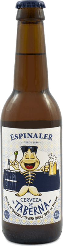 10,95 € 免费送货 | 盒装6个 啤酒 Espinaler Artesana de Taberna 西班牙 三分之一升瓶 33 cl