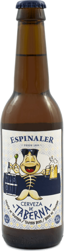10,95 € Envío gratis | Caja de 6 unidades Cerveza Espinaler Taberna Artesanal España Botellín Tercio 33 cl