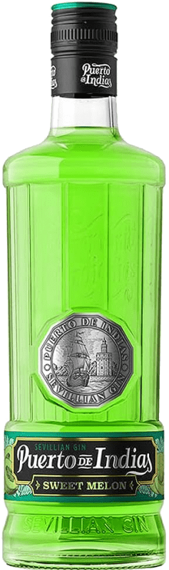 22,95 € Spedizione Gratuita | Genever Gin Puerto de Indias Spagna 70 cl Melón — Melone