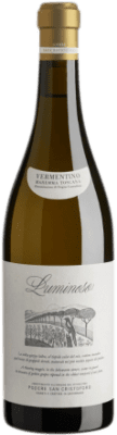 13,95 € Envío gratis | Vino Blanco San Cristoforo LED Luminoso D.O.C. Maremma Toscana Italia Trebbiano, Vermentino 75 cl