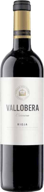 128,95 € Бесплатная доставка | Красное вино Vallobera старения D.O.Ca. Rioja Ла-Риоха Испания Tempranillo Специальная бутылка 5 L