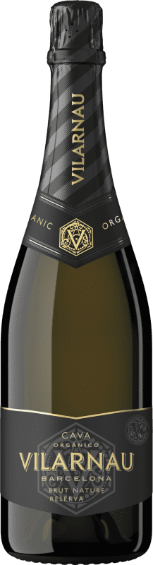 28,95 € 免费送货 | 白起泡酒 Vilarnau Brut Nature 预订 D.O. Cava 加泰罗尼亚 西班牙 Macabeo, Chardonnay, Parellada 瓶子 Magnum 1,5 L