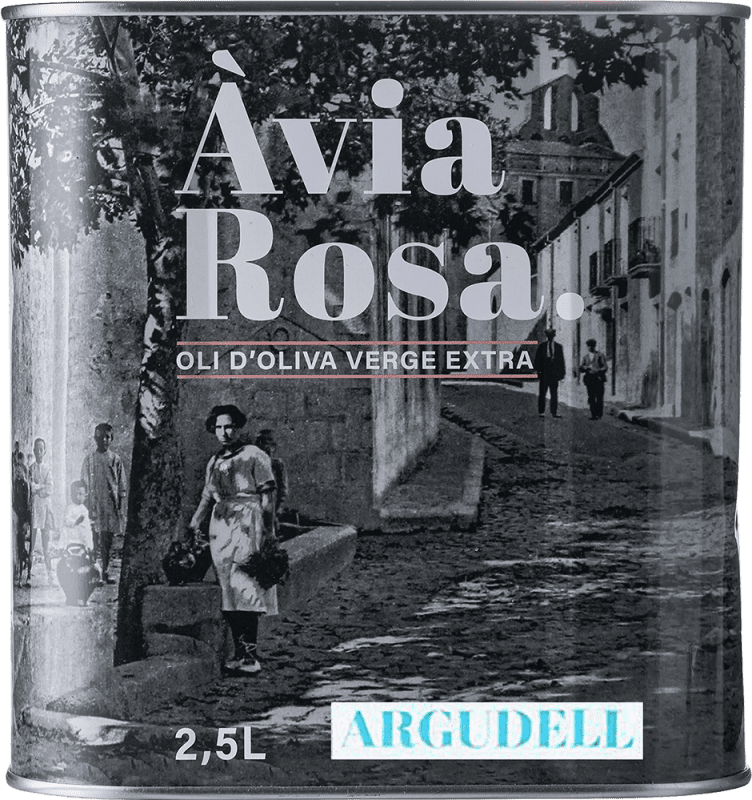 37,95 € Free Shipping | Olive Oil Oli Àvia Rosa Catalonia Spain Argudell Special Tin 2,5 L