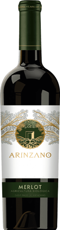 49,95 € 免费送货 | 红酒 Arínzano Ecológico 岁 D.O.P. Vino de Pago Señorío de Arínzano 纳瓦拉 西班牙 Merlot 有机 瓶子 75 cl