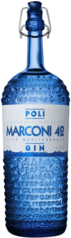 44,95 € Envio grátis | Gin Marconi Gin Poli 42 Itália Garrafa 70 cl
