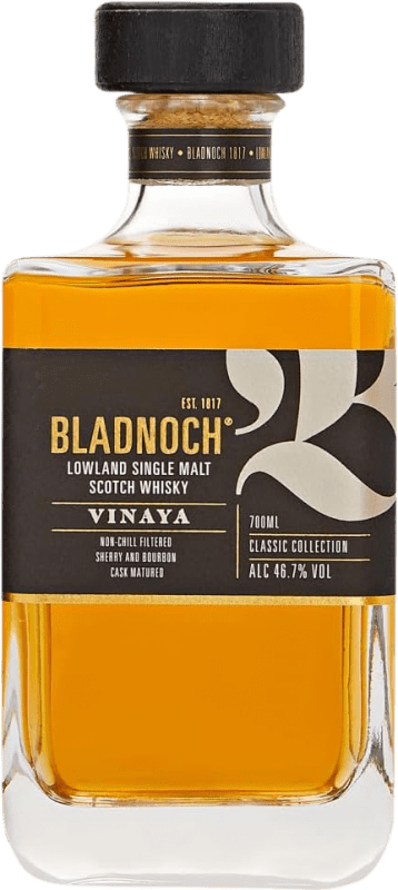 68,95 € Envío gratis | Whisky Single Malt Bladnoch Vinaya Escocia Reino Unido Botella 70 cl