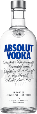 104,95 € 送料無料 | ウォッカ Absolut スウェーデン ボトル Jéroboam-ダブルマグナム 3 L