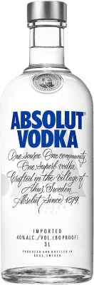106,95 € 免费送货 | 伏特加 Absolut 瑞典 双大瓶 — Jeroboam-Double Magnum 3 L