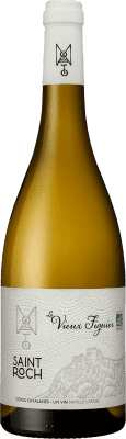14,95 € Spedizione Gratuita | Vino bianco Saint Roch Le Vieux Figuier Giovane I.G.P. Vin de Pays Côtes Catalanes Linguadoca-Rossiglione Francia Bottiglia 75 cl