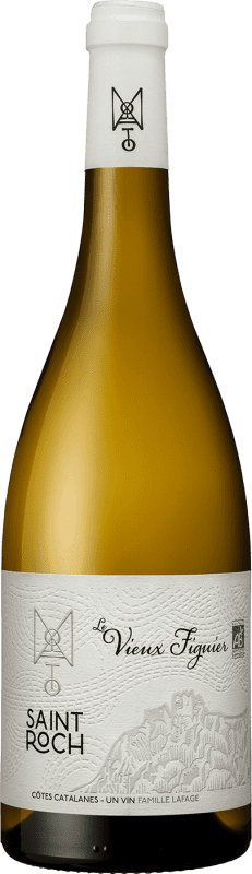 14,95 € Spedizione Gratuita | Vino bianco Saint Roch Le Vieux Figuier Giovane I.G.P. Vin de Pays Côtes Catalanes Linguadoca-Rossiglione Francia Bottiglia 75 cl