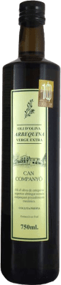 10,95 € Envío gratis | Aceite de Oliva Can Companyó AOVE Virgen Extra España 75 cl