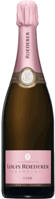 66,95 € Бесплатная доставка | Розовое игристое вино Louis Roederer Brut — брют Rosé — Розе Гран Резерва A.O.C. Champagne шампанское Франция Полубутылка 37 cl