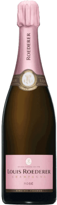 61,95 € Spedizione Gratuita | Spumante rosato Louis Roederer Rose Brut Gran Riserva A.O.C. Champagne champagne Francia Mezza Bottiglia 37 cl