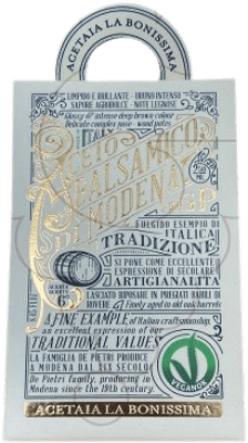 35,95 € Envío gratis | Vinagre La Bonissima Veganok Balsámico D.O.C. Modena Italia Botellín 25 cl
