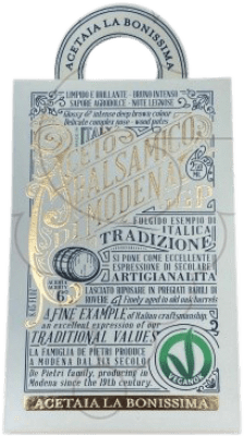 28,95 € Spedizione Gratuita | Aceto La Bonissima Veganok Aceto Balsamico D.O.C. Modena Italia Piccola Bottiglia 25 cl