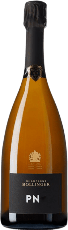 161,95 € Envio grátis | Espumante branco Bollinger PN Brut Grande Reserva A.O.C. Champagne Champagne França Pinot Preto Garrafa 75 cl