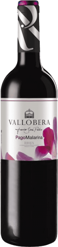 8,95 € Free Shipping | Red wine Vallobera Pago Malarina Oak D.O.Ca. Rioja The Rioja Spain Bottle 75 cl