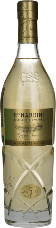 54,95 € Envio grátis | Grappa Bortolo Nardini Reserva Itália 5 Anos 70 cl