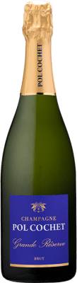 29,95 € 送料無料 | 白スパークリングワイン Pol Cochet Brut グランド・リザーブ A.O.C. Champagne シャンパン フランス Chardonnay ボトル 75 cl