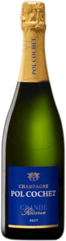 39,95 € Envio grátis | Espumante branco Pol Cochet Brut Grande Reserva A.O.C. Champagne Champagne França Chardonnay Garrafa 75 cl