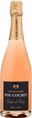 44,95 € 免费送货 | 玫瑰气泡酒 Pol Cochet Éclats de Rosé 香槟 大储备 A.O.C. Champagne 香槟酒 法国 Pinot Black 瓶子 75 cl