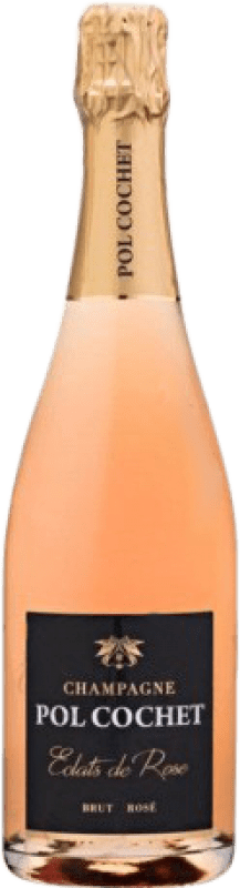 44,95 € Kostenloser Versand | Rosé Sekt Pol Cochet Éclats de Rosé Brut Große Reserve A.O.C. Champagne Champagner Frankreich Spätburgunder Flasche 75 cl