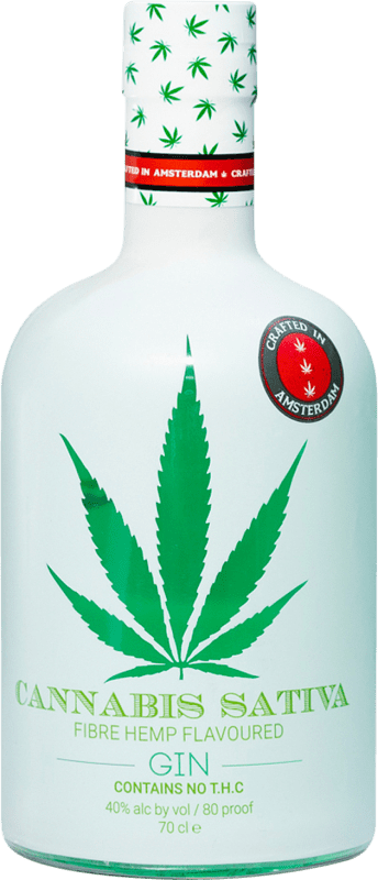 36,95 € 免费送货 | 金酒 Cannabis Sativa 荷兰 瓶子 70 cl